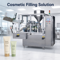 Machine de remplissage et de scellage de tubes haute précision, équipement d'emballage de crème cosmétique 1,5-300 ml pour l'emballage de lotion et d'onguent