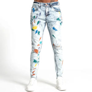 Pantalons Jeans Hip Hop de Haute Qualité pour Hommes de Designer de Vêtements Bleus - Product Image 3