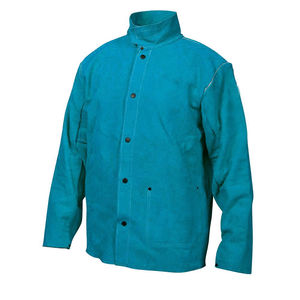 Chaqueta de soldadura de cuero dividido de manga larga con protección de brazo Ropa de trabajo de invierno para equipo de soldadura de protección - Product Image 1