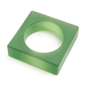 Servilletero de resina verde de moda, servilletero cuadrado artístico para mesa de comedor, accesorio único para decoración del hogar - Product Image 6