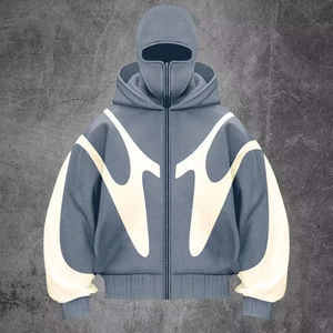 Sweat à capuche personnalisé à épaules tombantes pour hommes Sweats à capuche unis épais et vierges Streetwear Pull solide épais Sweats à capuche dégradés - Product Image 2