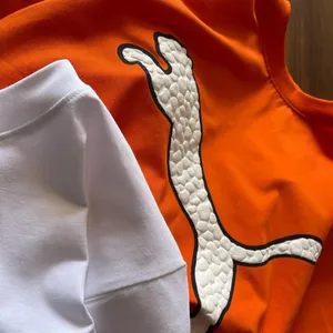 T-shirts pour hommes personnalisés en gros avec toile de coton Suvin, motif uni, logo personnalisé et impression numérique - Product Image 4