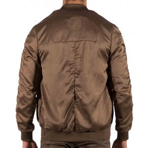 Chaqueta de moda de calle alta de envío rápido de alta calidad para hombres con estampado de logotipo personalizado TAMAÑO DE EE. UU. chaquetas universitarias de seda satinada abrigo de Bombardero a granel - Product Image 6