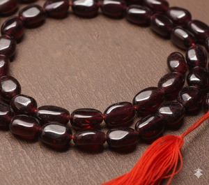 Wholesale Best Quality 8x5mm Oval Garnet <b>Stone</b> <b>Beads</b> Maroon Loose <b>Beads</b> for DIY Jewelry Making Beadsnfashion SP-2108 - Product Image 2