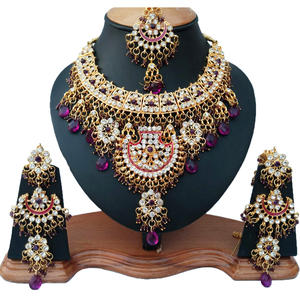 Ensemble de bijoux vintage en alliage plaqué or, fleurs traditionnelles artificielles, collier et boucles d'oreilles pour femmes, fiançailles, anniversaire, mariage, fête de mariage - Product Image 1