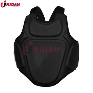 Protège-poitrine en cuir pour la boxe MMA Arts martiaux Taekwondo Training Rib Shield Body Proteccion - Product Image 2