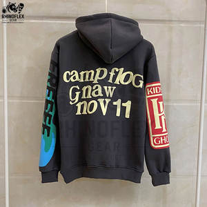 Sweats à capuche personnalisés en coton mélangé imprimé de base pour hommes Streetwear Fabricant de vêtements lourds Sweats à capuche imprimés de style moderne - Product Image 4