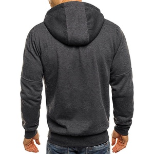 Sweat à capuche zippé en polaire pour homme, élégant et confortable, séchage rapide et écologique, vêtement d'extérieur d'hiver - Product Image 6