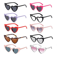 Lunettes de soleil mode métal articulé grand cadre lunettes personnalisées lunettes de soleil coeur
