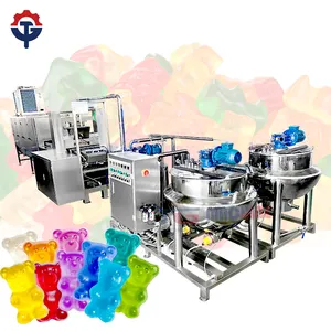 Lini produksi otomatis jelly gummy keandalan peralatan yang ditingkatkan