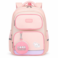 SUN EIGHT Sac à dos d'école primaire de 15,5 pouces pour filles et garçons, cartable ergonomique imperméable avec pochette ronde, modèle 22296