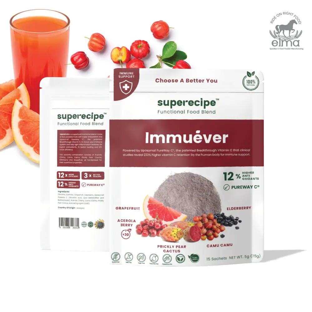 Top Pick OEM Product Immunity Instant Juice Powder High Vitamin C with Acerola Cherry Ready To Drink Suitable for Vegan
