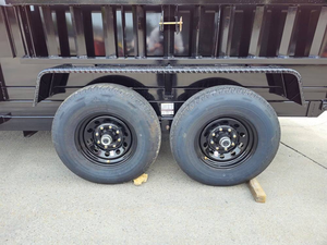 Remolque de construcción de 7x14 pies | Remolque Volquete Hidráulico 7x14 con Laterales Altos de 4 Pies, Ejes Dobles de 7000 LB, 14000 GVWR, Remolque Volquete de Servicio Pesado - Product Image 3