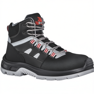 Bottes de sécurité Cross S3S FO SR EN ISO 20345:2022 Taille 40 W.11 Noir/Gris/Rouge pour le fitness - Product Image 2