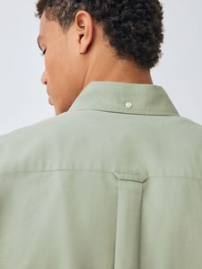 Chemise habillée en coton pour homme, coupe classique, couleur unie, col boutonné, manches longues, style décontracté chic, idéale pour le printemps - Product Image 4