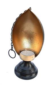 เชิงเทียนโลหะทองเหลืองโบราณสำหรับตกแต่งบ้านสไตล์คริสมาสต์เชิงเทียน - Product Image 3