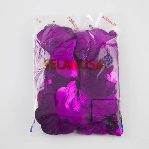 เลื่อมรูปร่างพิเศษหลุมศูนย์กลางสีโลหะ, selanusa - Product Image 1