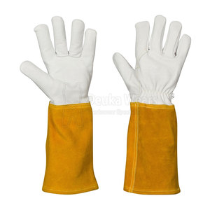 Guantes de Cuero Tri Argon de Diseño Personalizado al por Mayor, con Costuras de Kevlar y Forro de Kevlar para Protección Contra Cortes y Calor - Product Image 1