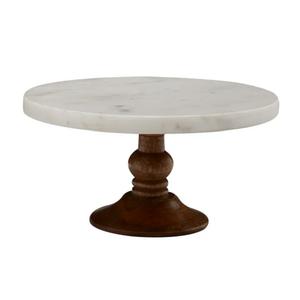 Handmade Modern <b>Wooden</b> <b>Cupcake</b> Cake Server <b>Stand</b> with Marble Finish Hotel Tableware Decoration Accessories for Weddings Parties - Product Image 4