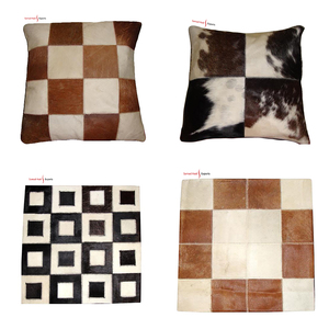 100% Genuine Cowhide <b>Leather</b> Cushion <b>Cover</b> for Home and Hotel for Living Room <b>Sofa</b> Perfect for Soft and Plush Cushion <b>Covers</b> - Product Image 5