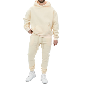 Sudaderas con capucha de mezcla de algodón 100% para hombre, entrenamiento de invierno pesado con bordado 3D básico - Product Image 1