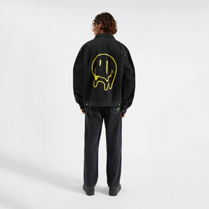 Veste en jean ajustée pour homme, longue, décontractée, style urbain, nouvelle mode automne-hiver, fine, respirante - Product Image 3