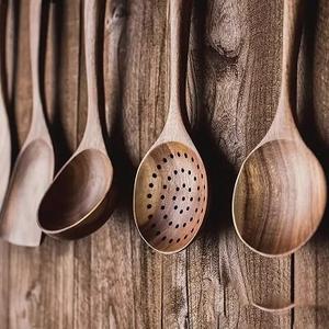 5 Pack <b>Wooden</b> <b>Utensils</b> For <b>Cooking</b> <b>Wooden</b> Kitchen <b>Utensils</b> Set <b>Wooden</b> <b>Cooking</b> <b>Utensils</b> Natural Teak <b>Wooden</b> Spatulas For <b>Cooking</b> - Product Image 1