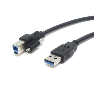 Adattatore USB3.0 personalizzato tipo <span class=keywords><strong>C</strong></span> maschio a USB3.0 <span class=keywords><strong>B</strong></span> maschio veloce 5A ricarica materiale in rame puro con serratura a doppia vite - Product Image 2