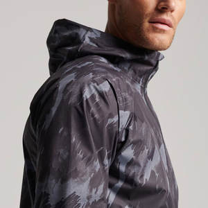 Chaqueta Anorak Personalizada para Hombre, Estilo Urbano, Cortavientos, con Capucha, Impermeable, Transpirable, de Poliéster/Nailon, con Cuello Alto, de Lona - Product Image 2