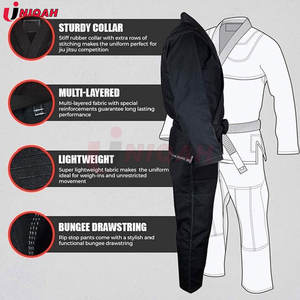 Precio directo de fábrica Venta caliente personalizable de alta calidad Jiu Jitsu uniforme transpirable JJ Gi nueva venta al por mayor desgaste de artes marciales - Product Image 5