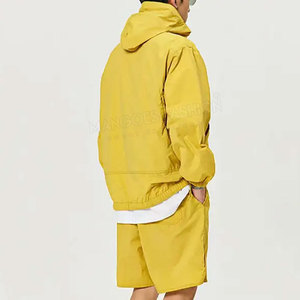 Conjunto de Sudadera con Capucha y Pantalones Cortos Cortavientos de Otoño de Alta Calidad con Diseño Personalizado e Impresión de Logotipo - Product Image 6