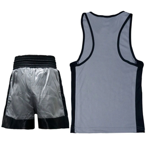 Conjunto de Uniforme de Boxeo Unisex Premium, 100% Poliéster, Secado Rápido, Elástico y Transpirable, Camiseta sin Mangas y Pantalones Cortos de Muay Thai, Ropa Deportiva - Product Image 5