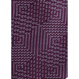 Cravatta Rossa in Seta da Uomo Michael Kors Taglia Unica con Design Geometrico Testurizzato a Patchwork - Product Image 2