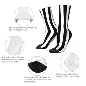 Breathable Eco-Friendly Quick Dry Customized Pattern <b>NO</b> <b>SHOW</b> Socks Black White Custom Color Custom Logo Body Cuff Daily Use Men - Product Image 6