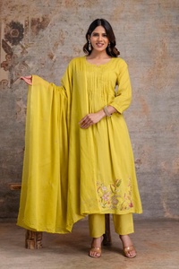 Pantalon de travail brodé en coton Collection Kurti et Dupatta Catalogue complet disponible au tarif de gros, collection premium. - Product Image 4