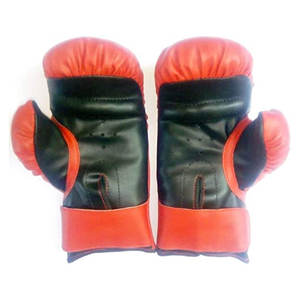 ถุงมือคาราเต้นวมแบบไม่มีนิ้วถุงมือหนังพียูสีแดงทนทานถุงมือฝึกและซ้อมศิลปะการต่อสู้ขายส่งสำหรับคาราเต้ - Product Image 5