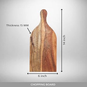 ARTISAN AURA Planche à découper en bois de hêtre massif Blocs à découper de cuisine avec poignée pour pain Pizza Plateau de service aux fruits - Product Image 1