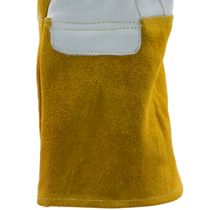 Guantes personalizados de piel de vaca resistentes al calor, anticortes, antideslizantes, ignífugos, anticalor, guantes protectores de seguridad de algodón para soldar - Product Image 6