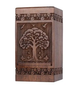 Urnas de madera de estilo americano moderno hechas a mano de gran calidad, urnas de cremación para hombres y mujeres, urnas decorativas para adultos - Product Image 1