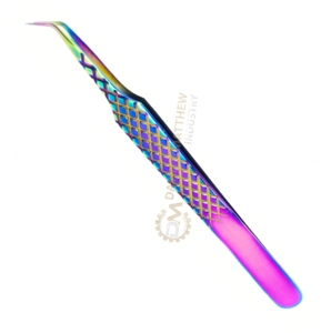 แหนบขนตาปลอมสเตนเลส45องศาอุปกรณ์ต่อขนตา12ซม. ทนทานติดโลโก้ได้ตามต้องการ - Product Image 1