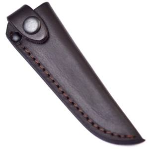 Funda de cuero marrón de estilo elegante y elegante de alta calidad hecha a mano de fábrica para cuchillos de hoja fija de 4'' - Product Image 1