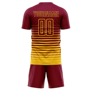 Maillot de football pour homme de haute qualité, couleur et logo personnalisés, 100% polyester, léger, respirant, séchage rapide, col en V, manches courtes - Product Image 6