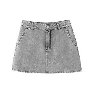 Traje de mezclilla Euroamericano de perlas de imitación - Product Image 4