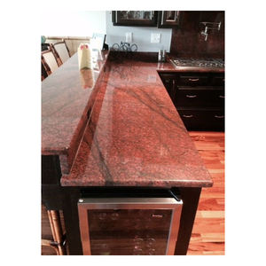 Azulejos de granito rojo pulido de alta resistencia directo desde la India, losas grandes para villas modernas para cocina y baño - Product Image 3