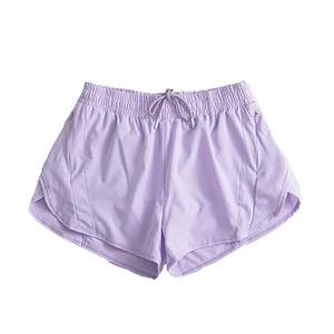 Wholesale Factory Direct Customized Logo Embroidered Polyester Microfiber Corduroy Solid Vintage High Waist <b>Quick</b> <b>Dry</b> <b>Shorts</b> - Product Image 2