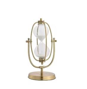 Temporizador de arena moderno de metal, cristal de hora, productos de regalo náuticos hechos a mano de alta calidad, diseño impresionante, superventas - Product Image 5