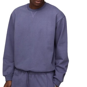 100% <b>Fleece</b> Cotton Crew Neck Hoodie Regular Fit <b>Lined</b> Casual Breathable Winter <b>Sweatshirt</b> for Men - Product Image 1