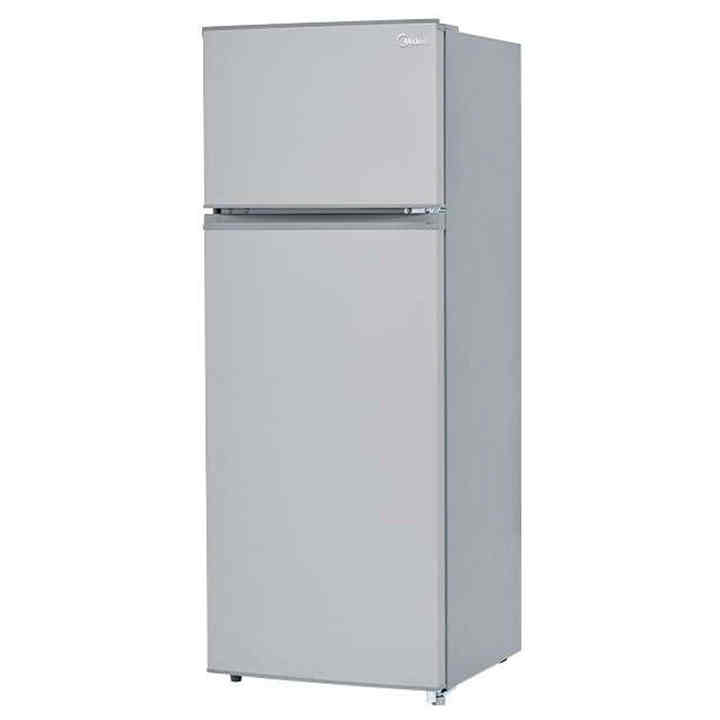 Midea MDRT210CCNLS 8-foot silver top-loading double-door portable home and RV freezer