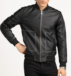 แจ็กเก็ตมีซิปสำหรับผู้ชายหนังแท้มีฮู้ดเสื้อแจ็กเก็ตแฟชั่นดีไซน์ทันสมัยสำหรับฤดูหนาวสินค้ามาใหม่2025 - Product Image 1