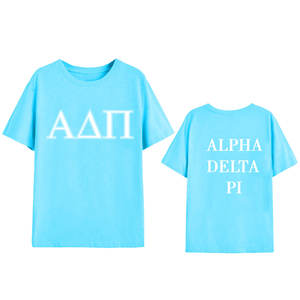 Service OEM personnalisé Surdimensionné Sororité Alpha Delta Pi Tennis Club Femmes T Shirt Vêtements Personnalisé Chapitre - Product Image 3